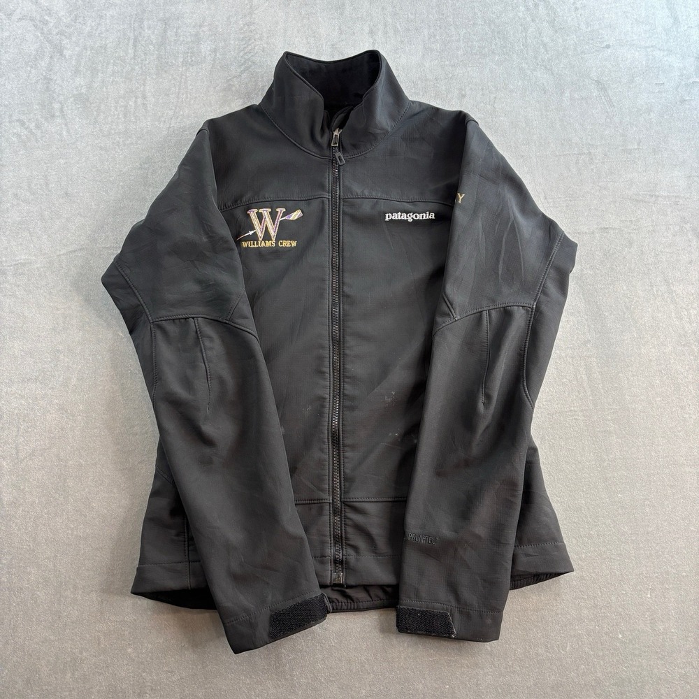 Patagonia Polartec Softshell‎ Jacket Womens Small Black Polartec Full Zip Hiking